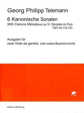 Telemann, G P: 6 kanonische Sonaten