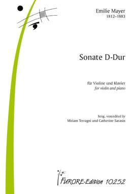 Mayer, E: Sonate D-Dur