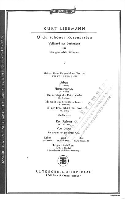 O du schöner Rosengarten