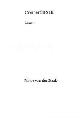 Staak, P v d: Concertino 3