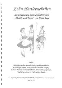 Auer, H: 10 Plattlermelodien