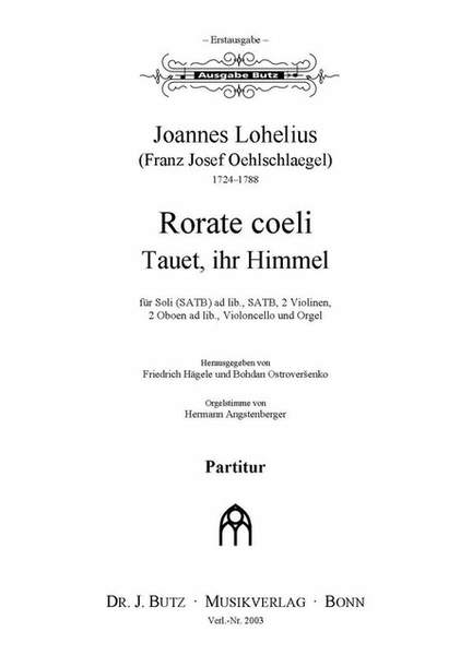 Lohelius, J: Rorate caeli