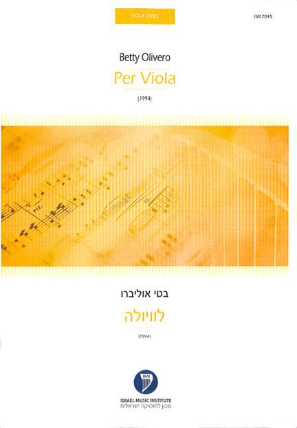 Olivero, B: Per viola