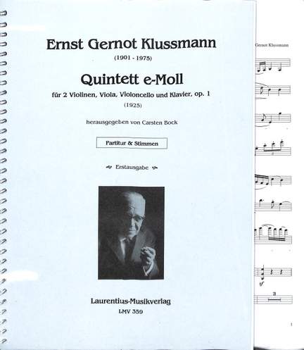Quintett e-moll op 1