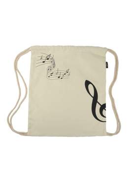 Drawstring bag g-clef natural