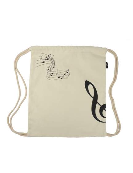 Drawstring bag g-clef natural