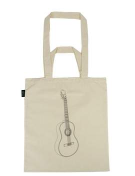 Tote bag guitar creme (printed on both sides) 37*40 cm H (2 IN 1)