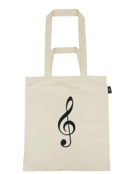 Tote bag g-clef natural (printed on both sides) 37*40 cm H (2 IN 1)