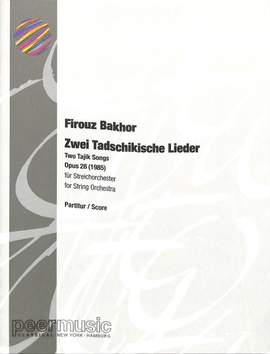 Bakhor, F: 2 Tadschikische Lieder op 28