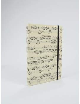 Notebook sheet music creme A5 / 96 sheets (192 pages)