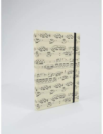 Notebook sheet music creme A5 / 96 sheets (192 pages)