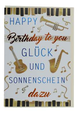Doppelkarte Happy Birthday
