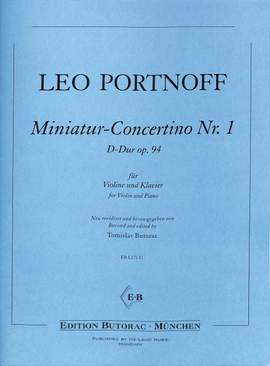 Portnoff, L: Miniatur Concertino 1 D-Dur op 94 D major op. 94