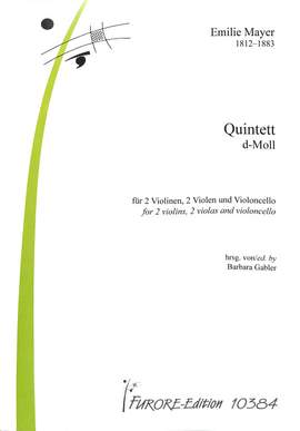 Mayer, E: Quintett d-moll