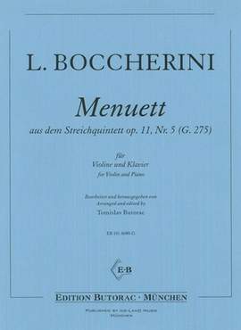 Boccherini, L: Menuett (aus Quintett op 11/5)