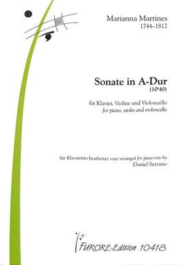 Martines, M: Sonate A-Dur A major