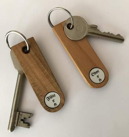 Key Ring Organ Stop Flute 8