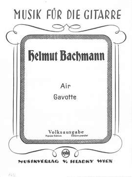 Bachmann, H: Air + Gavotte