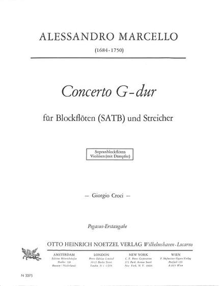 Marcello, A: Concerto G-Dur