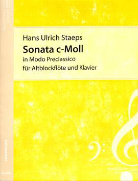 Staeps, H U: Sonate c-moll in modo preclassico