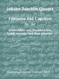 Quantz, J J: Fantasien und Capricen