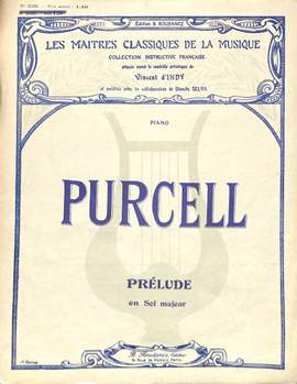 Purcell, H: Prelude G-Dur