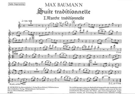 Baumann, M: Suite traditionelle