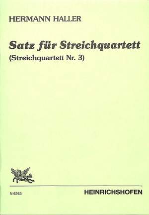 Haller, H: Satz für Streichquartett