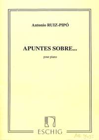 Ruiz-Pipó, A: Apuntes sobre