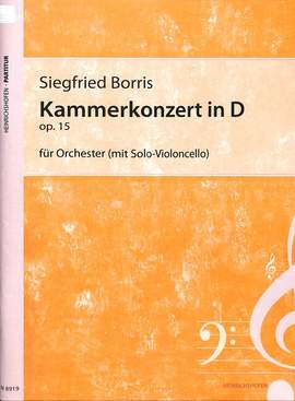 Borris, S: Kammerkonzert D-Dur op 15