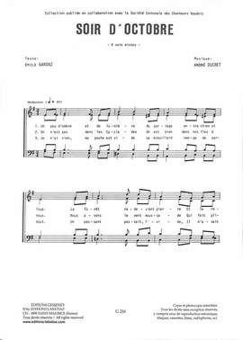 Ducret, A: Soir d'Octobre