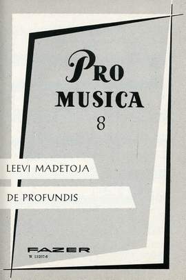 Madetoja, L: De profundis op 56