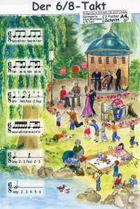 Poster mit Rhythmussprache Schritt Ge He