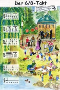 Poster mit Rhythmussprache Ta Te