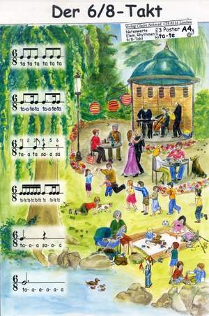 Poster mit Rhythmussprache Ta Te