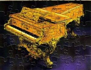 Gran Piano Muzzle - Mini Puzzle Postkarte