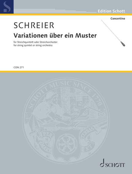 Schreier, A: Variationen über ein Muster