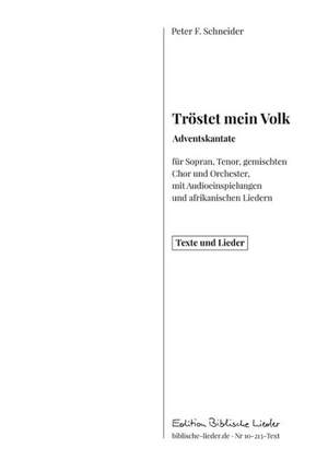 Schneider, P F: Tröstet mein Volk