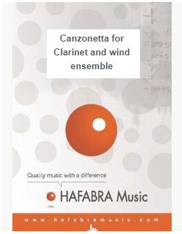 Pierné, G: Canzonetta for Clarinet and wind ensemble