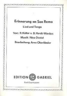 Dostal, N: Erinnerung an San Remo
