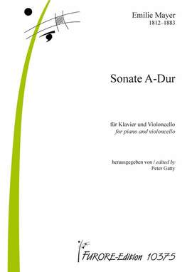 Mayer, E: Sonate A-Dur