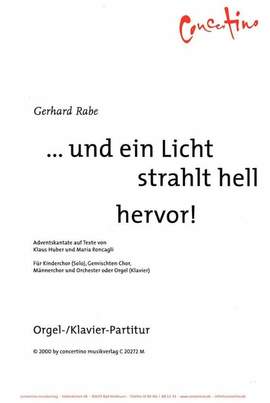 Rabe, G: ... und ein Licht strahlt hell hervor!