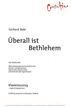 Rabe, G: Überall ist Bethlehem