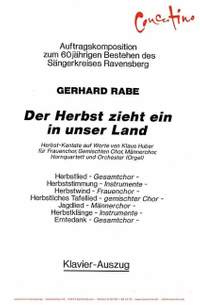 Rabe, G: Der Herbst zieht ein in unser Land