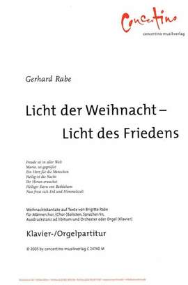 Rabe, G: Licht der Weihnacht - Licht des Friedens