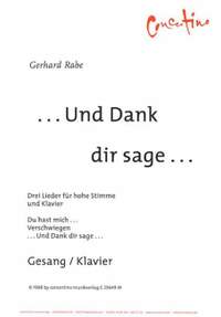Rabe, G: ... und Dank dir sage ...