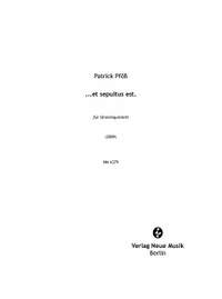 Pfoess, P: ...et sepultus est.