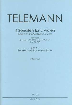 Telemann, G P: 6 Sonaten 1 op. 2 Vol. 1