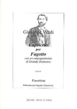 Verdi, G F F: Capriccio für Fagott und Orchester