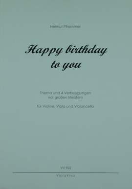 Pfrommer, H: Happy birthday to you